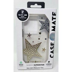 Case-Mate Sheer Super Star Case for Apple iPhone 13 Pro 6.1" 2021